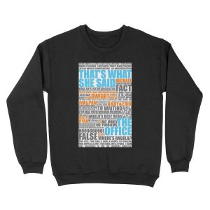 The Office Blue and Orange Unisex Crewneck Sweatshirt