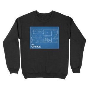 The Office Blue Print Unisex Crewneck Sweatshirt