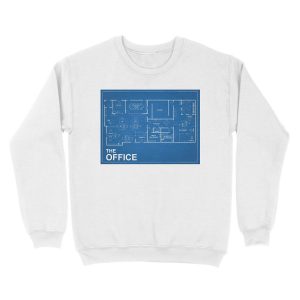 Alternative view of The Office Blue Print Unisex Crewneck Sweatshirt