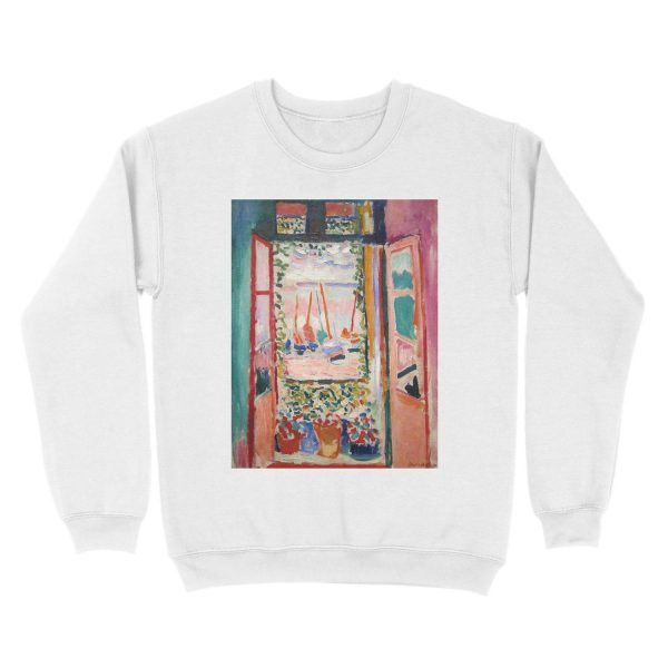 The Open Window- Henri Matisse Unisex Crewneck Sweatshirt - Image 2