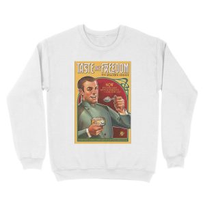 Alternative view of The Outer Worlds Taste the Freedom Unisex Crewneck Sweatshirt