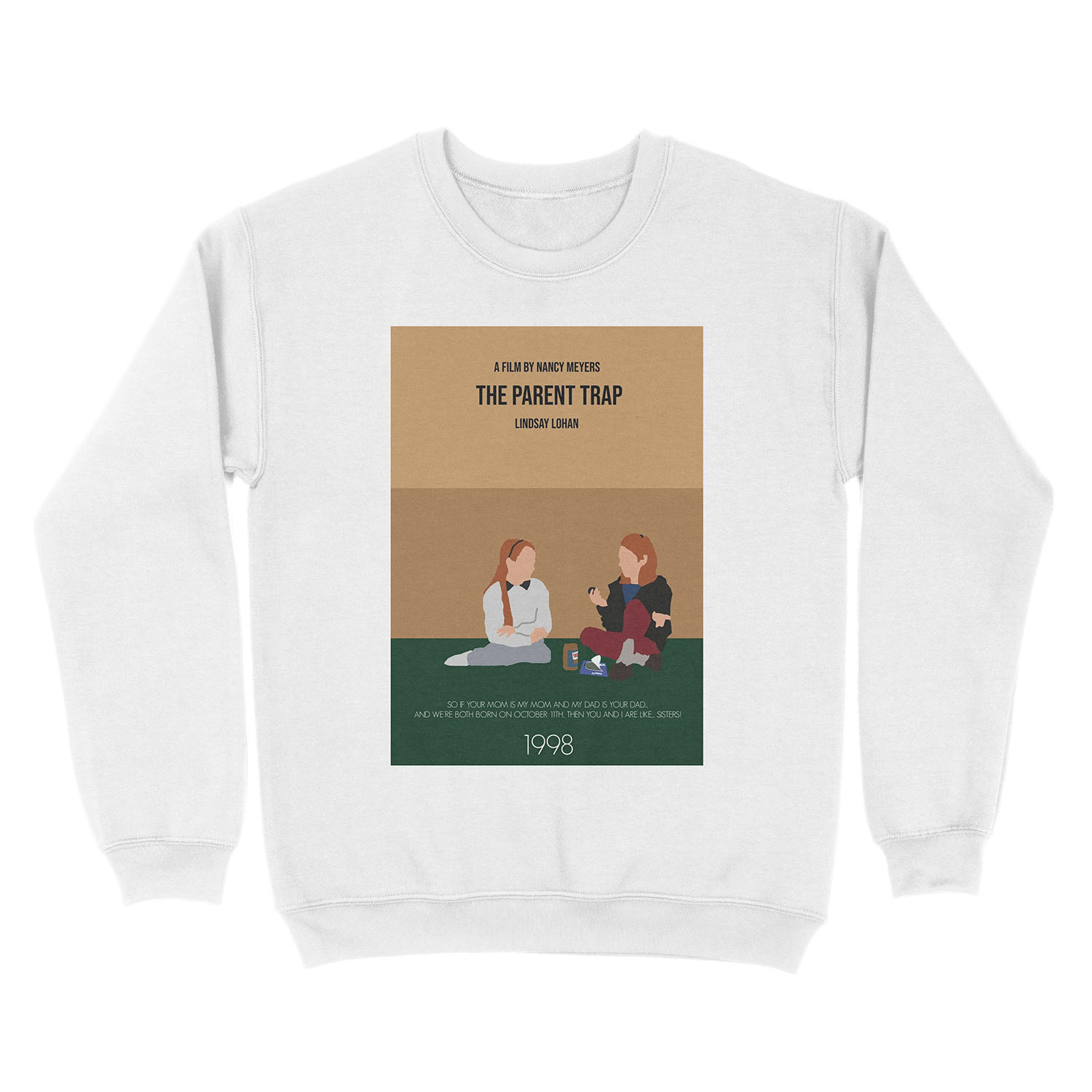 The Parent Trap Minimalist Movie Unisex Crewneck Sweatshirt - Image 2