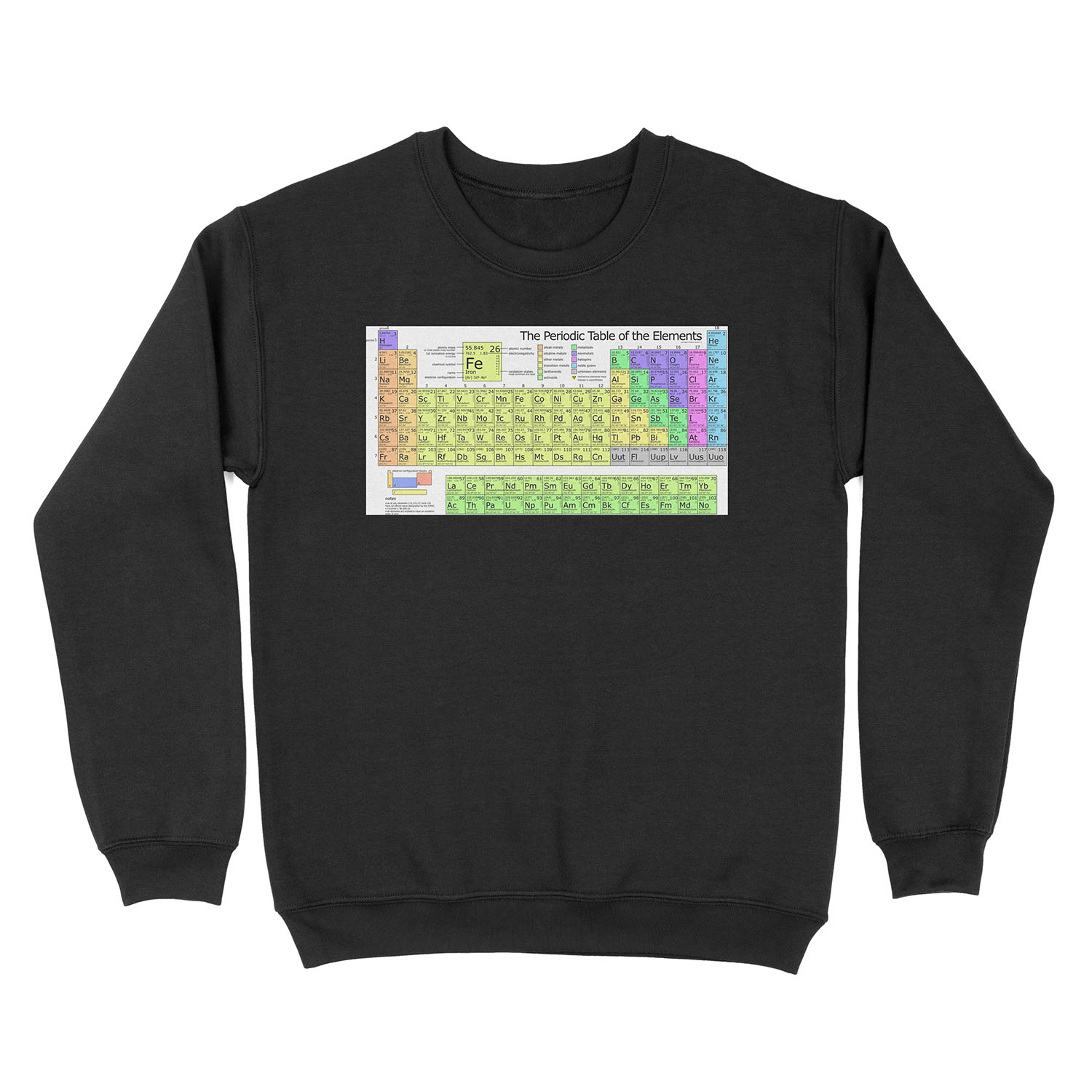The Periodic Table of Elements Unisex Crewneck Sweatshirt