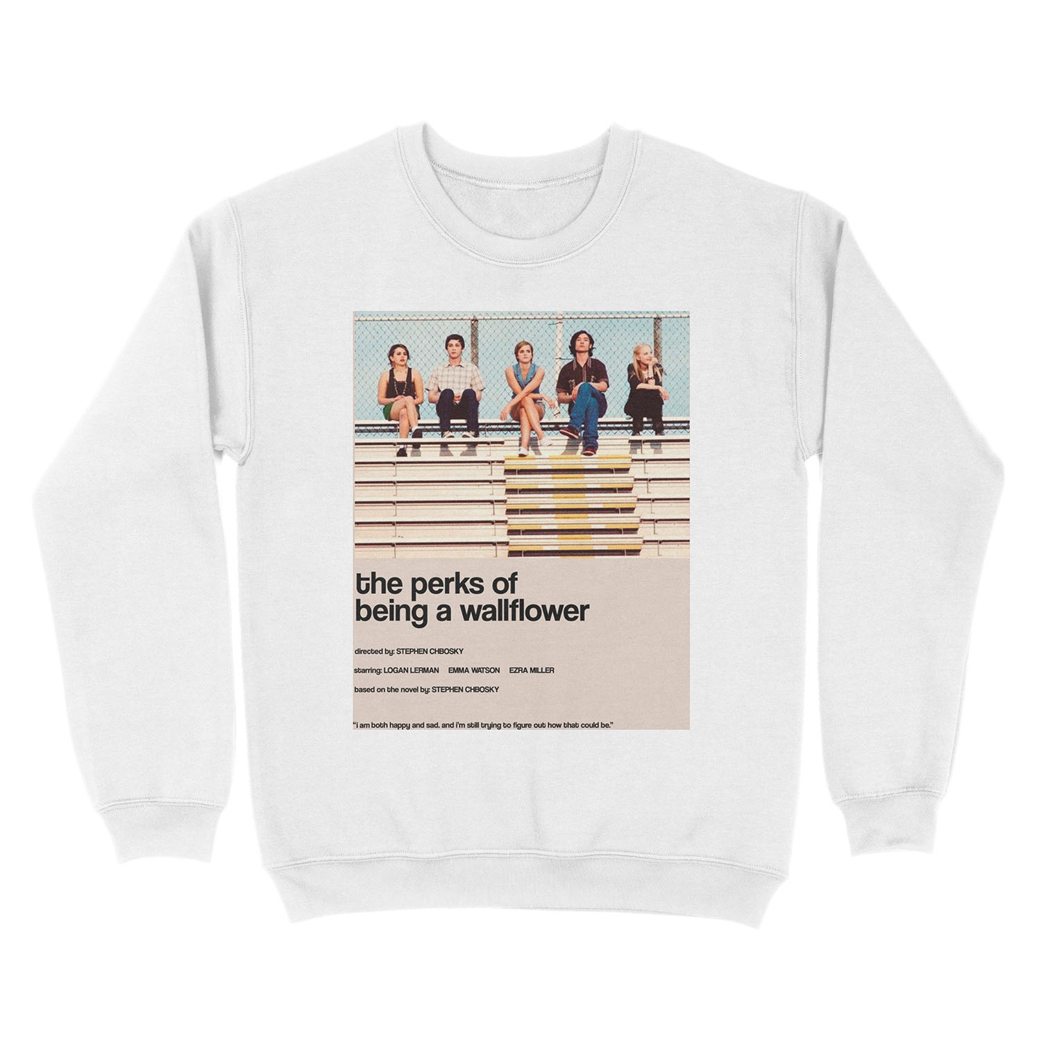 the perks of being a wallflower - Alternate Minimal Cover Unisex Crewneck Sweatshirt - Image 2