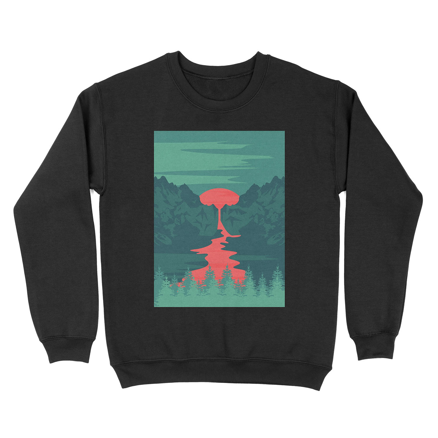 The Red River Unisex Crewneck Sweatshirt