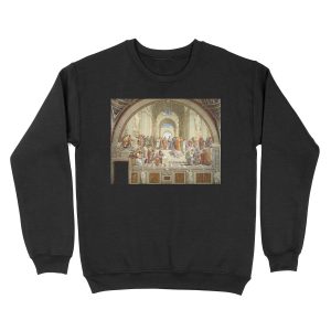 The School of Athens, Italian Renaissance, artist, Raphael. Unisex Crewneck Sweatshirt