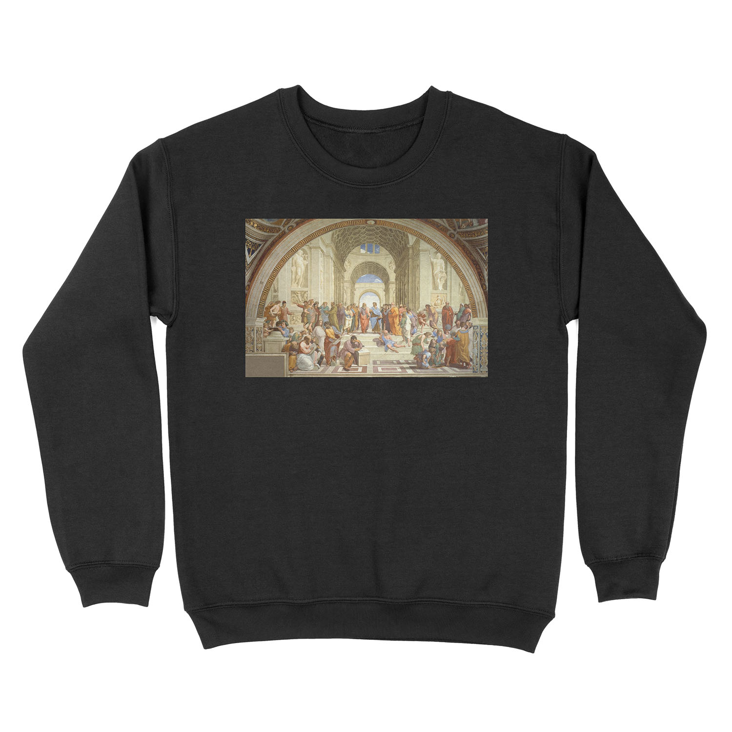 The School of Athens, Plato & Aristotle, Raphael Masterpiece Unisex Crewneck Sweatshirt