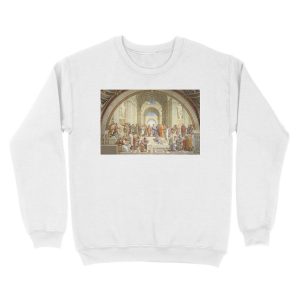 Alternative view of The School of Athens, Plato & Aristotle, Raphael Masterpiece Unisex Crewneck Sweatshirt