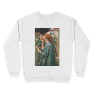 Alternative view of The Soul Of The Rose John William Waterhouse Unisex Crewneck Sweatshirt