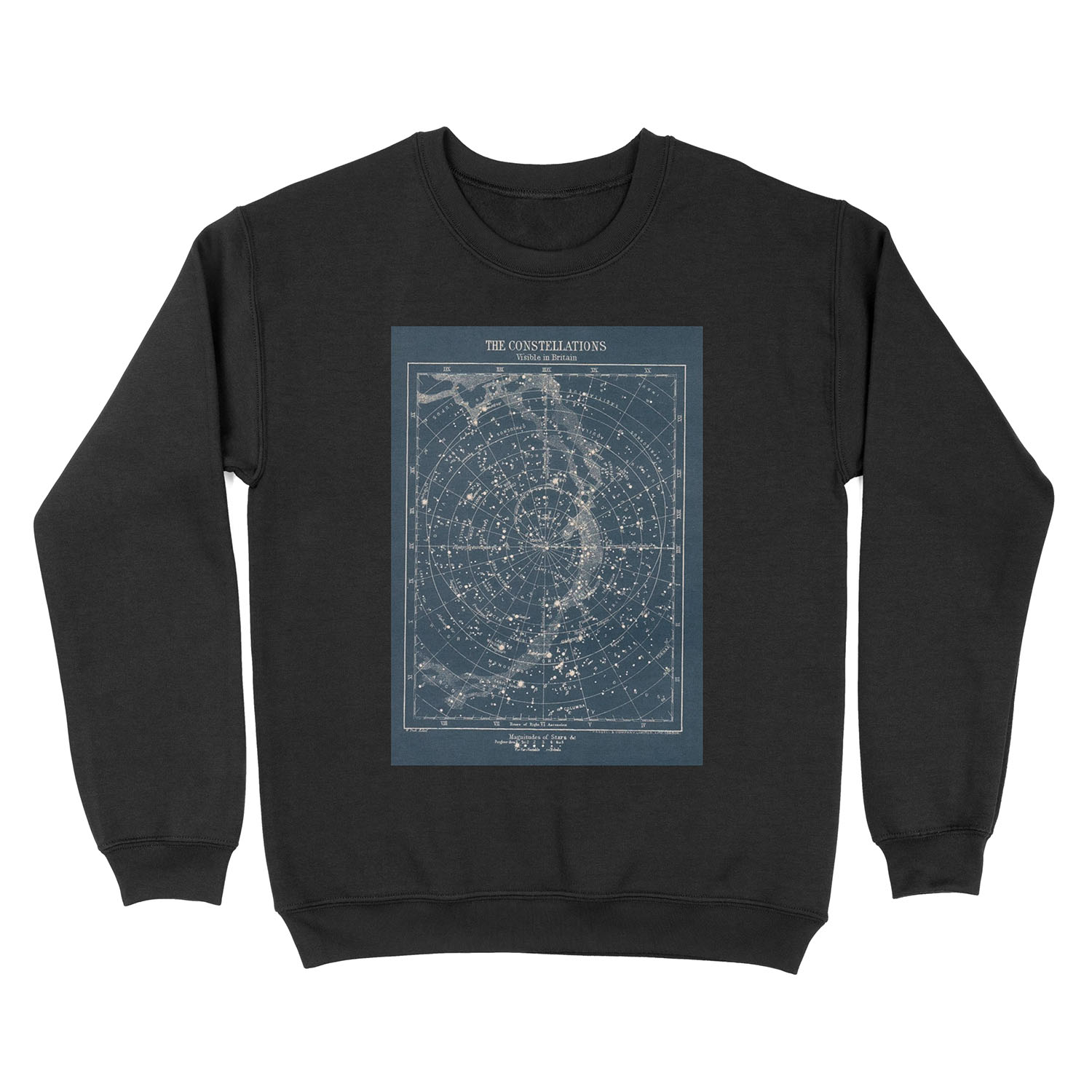 The Star Constellations Vintage 1900 Galaxy Unisex Crewneck Sweatshirt