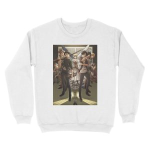 Alternative view of The Team - Attack on Titan Unisex Crewneck Sweatshirt