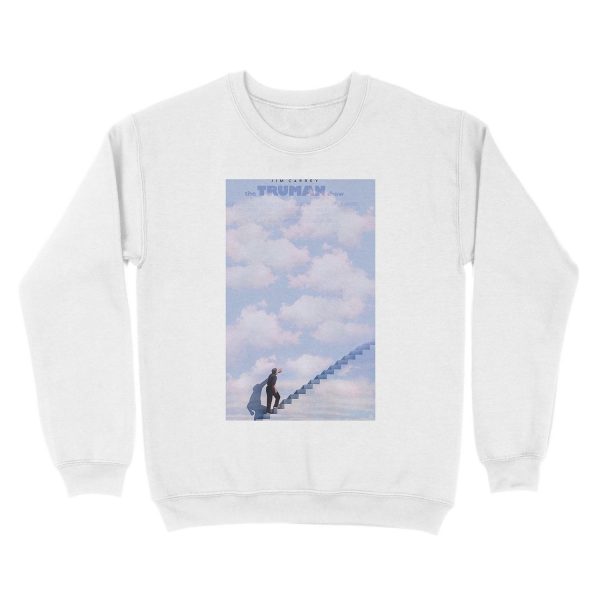 The truman show minimalist polaroid movie poster Unisex Crewneck Sweatshirt - Image 2
