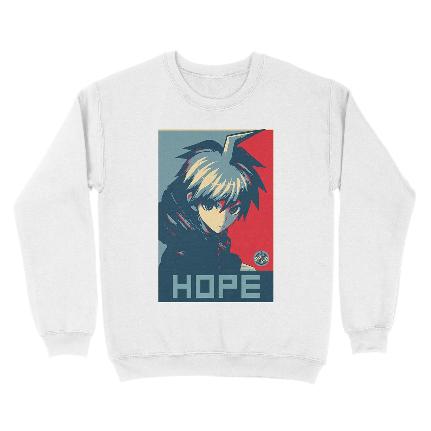 The Ultimate Hope: Makoto Naegi Unisex Crewneck Sweatshirt - Image 2