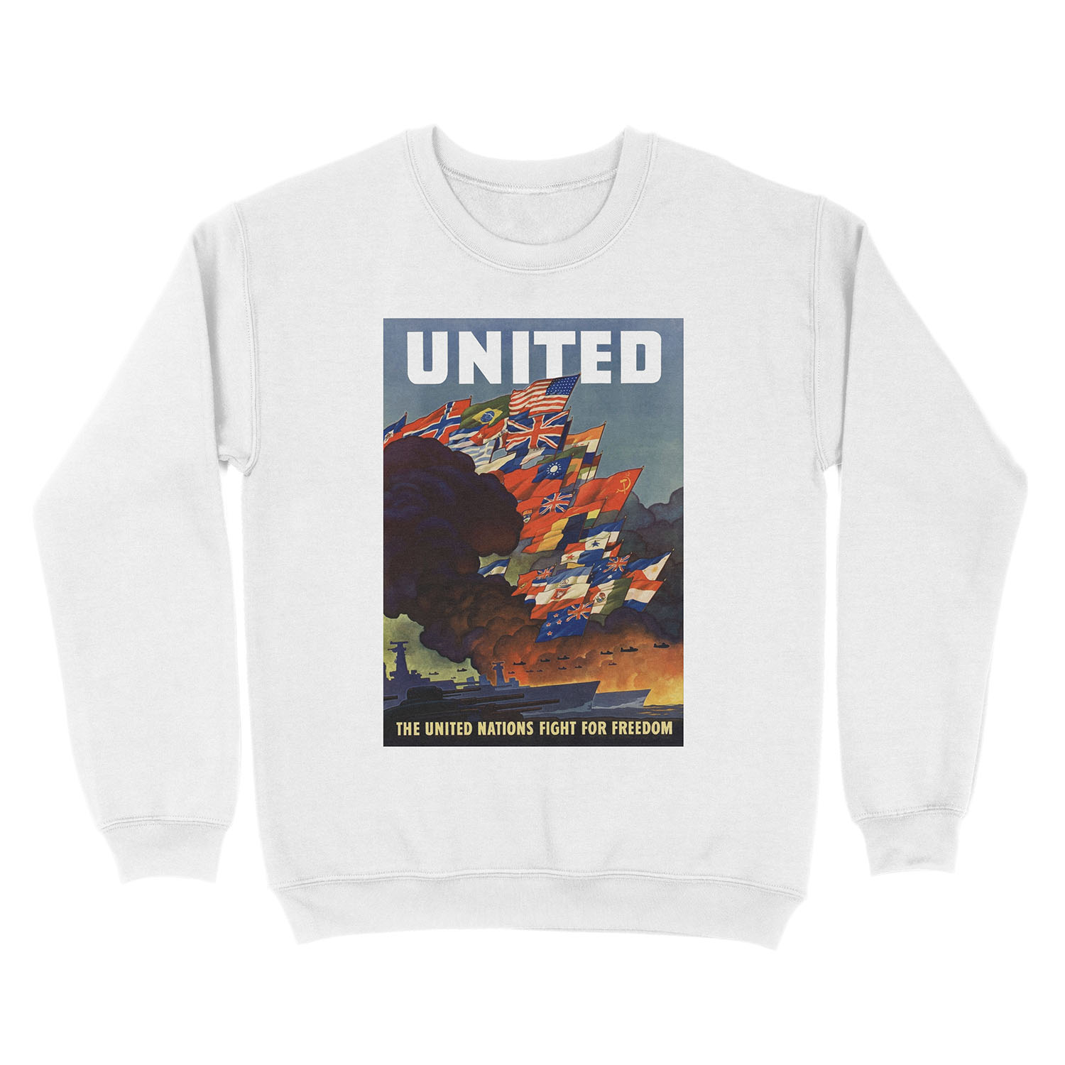The United Nations Fight For Freedom Unisex Crewneck Sweatshirt - Image 2