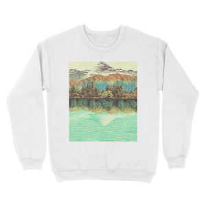 Alternative view of The Unknown Hills in Kamakura Unisex Crewneck Sweatshirt