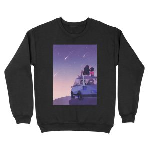 The view is beautiful Unisex Crewneck Sweatshirt