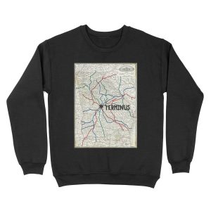 The Walking Dead - Terminus Map Unisex Crewneck Sweatshirt