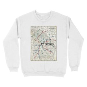 Alternative view of The Walking Dead - Terminus Map Unisex Crewneck Sweatshirt