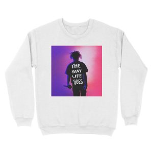 Alternative view of The way life goes Unisex Crewneck Sweatshirt