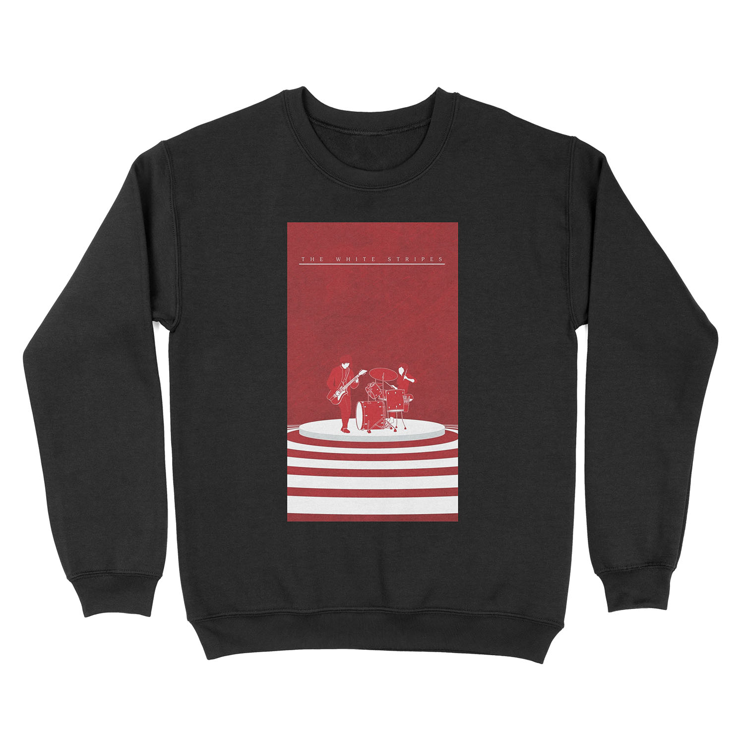 The White Stripes Tall Unisex Crewneck Sweatshirt