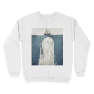 Alternative view of The White Whale Unisex Crewneck Sweatshirt