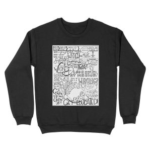 The Wicked Witch of the East Bro Hand Lettered Unisex Crewneck Sweatshirt