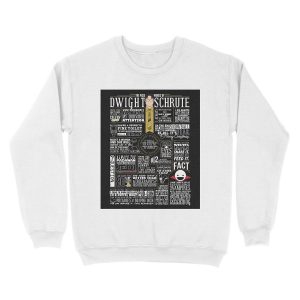 Alternative view of The Wise Words of Dwight Schrute (Dark Tee) Unisex Crewneck Sweatshirt