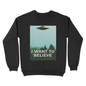 The X-Files I WANT TO BELIEVE original poster Unisex Crewneck Sweatshirt