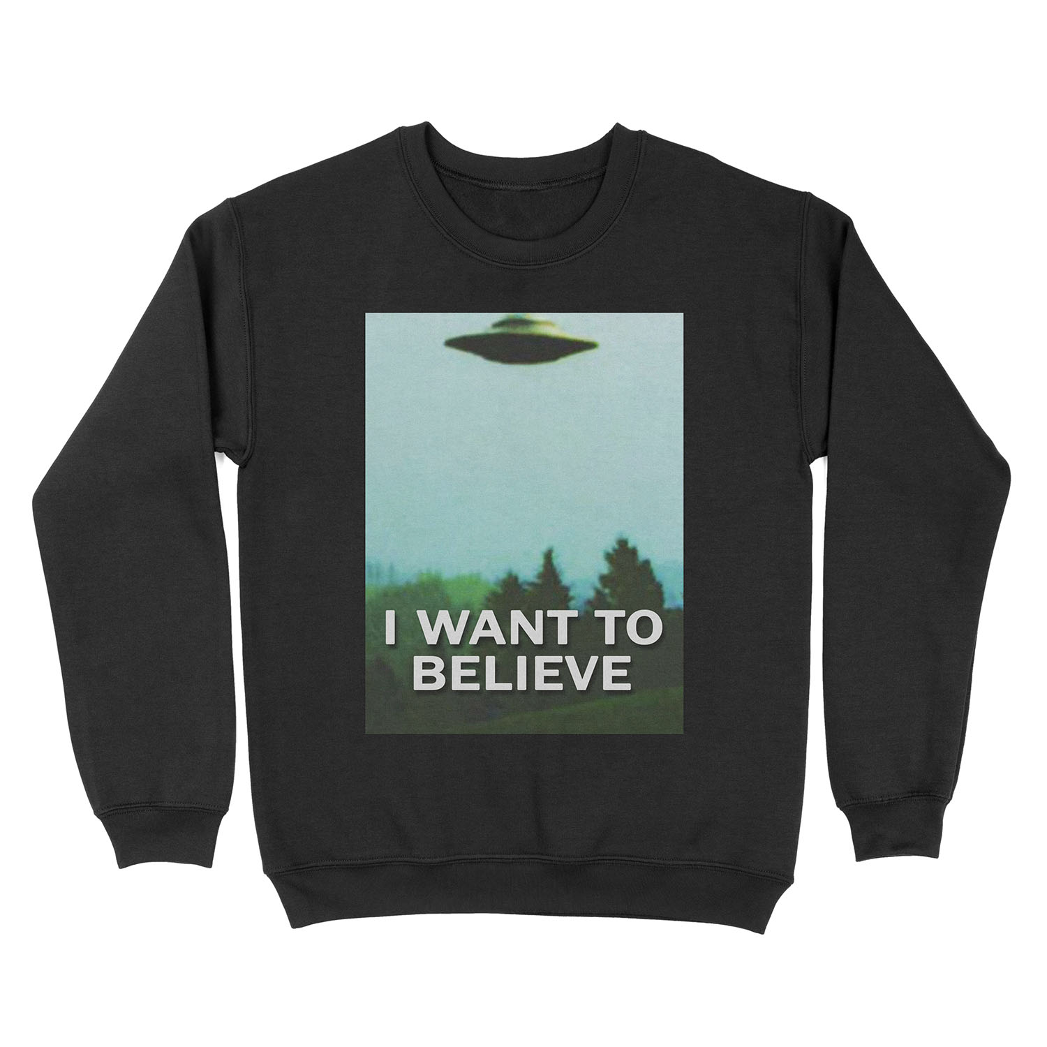 The X-Files I WANT TO BELIEVE original poster Unisex Crewneck Sweatshirt