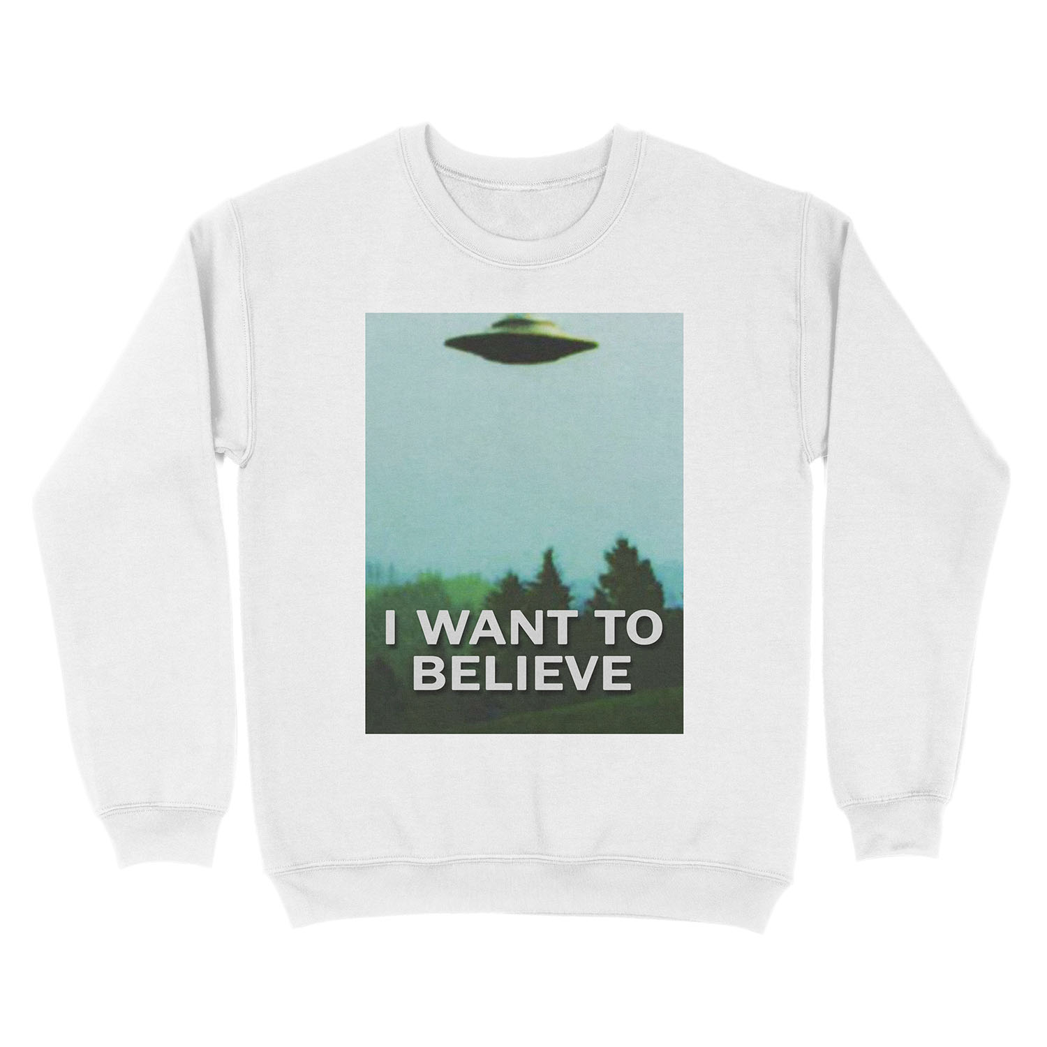 The X-Files I WANT TO BELIEVE original poster Unisex Crewneck Sweatshirt - Image 2