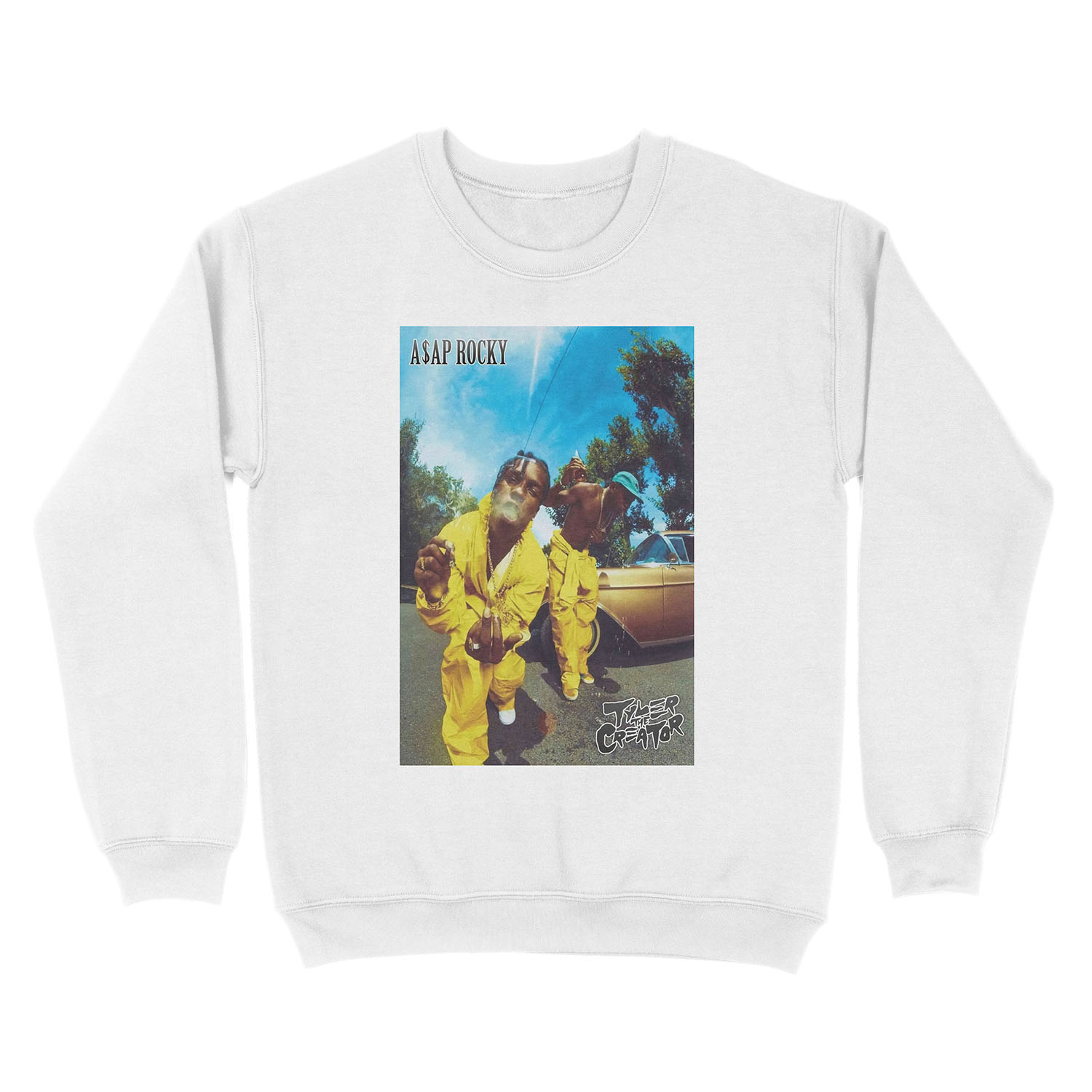 The yellow Unisex Crewneck Sweatshirt - Image 2