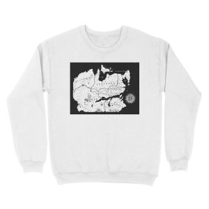 Alternative view of Thedas Map Unisex Crewneck Sweatshirt