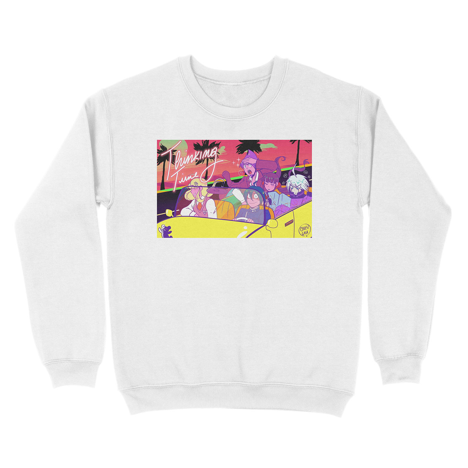 Thinking time! ... with friends Unisex Crewneck Sweatshirt - Image 2
