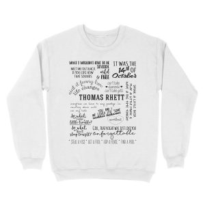 Alternative view of thomas rhett life changes album lyrics Unisex Crewneck Sweatshirt
