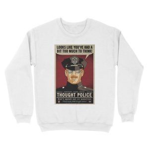 Alternative view of Thought Police Unisex Crewneck Sweatshirt