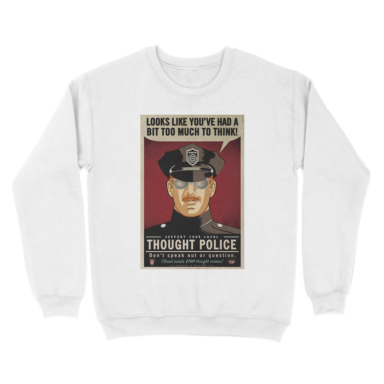 Thought Police Unisex Crewneck Sweatshirt - Image 2