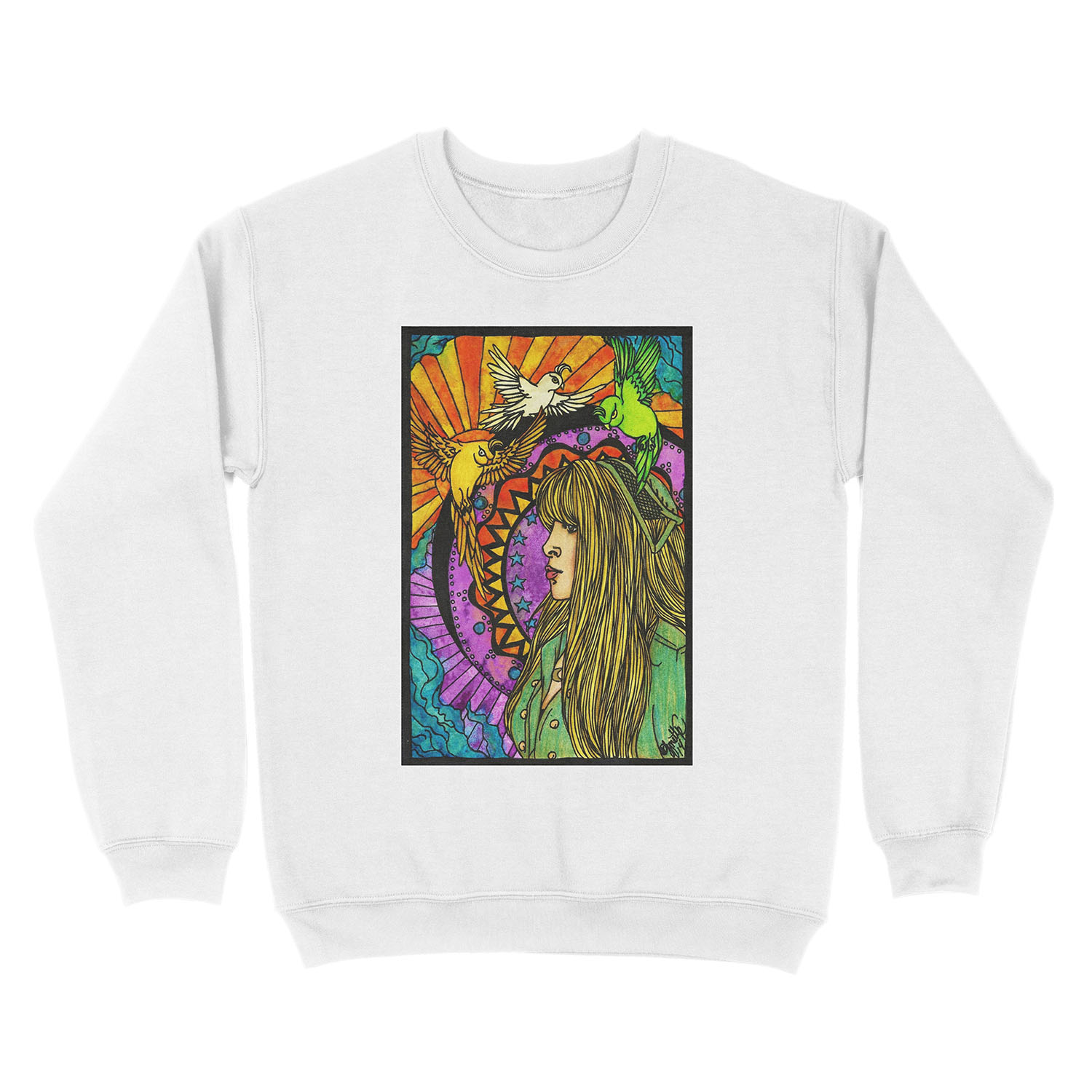 Three Birds of Rhiannon Unisex Crewneck Sweatshirt - Image 2