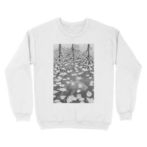Alternative view of Three Worlds - Escher Unisex Crewneck Sweatshirt