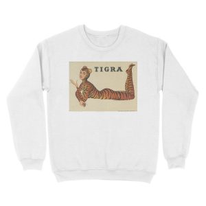 Alternative view of Tigra || Tigra cigarettes Unisex Crewneck Sweatshirt