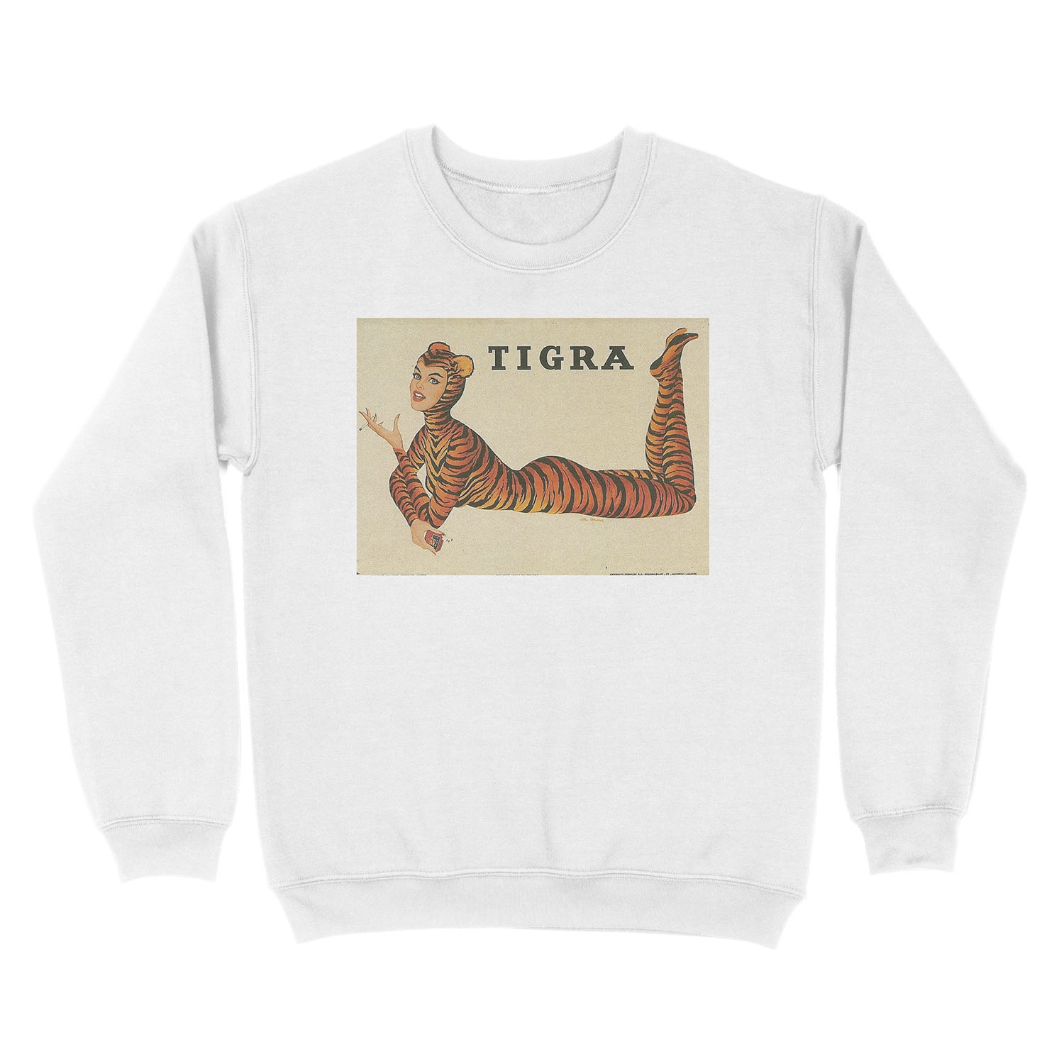 Tigra || Tigra cigarettes Unisex Crewneck Sweatshirt - Image 2