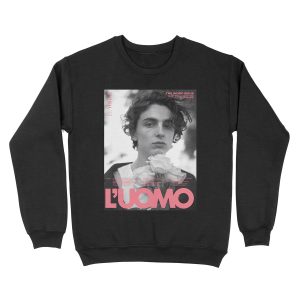 Timothée Chalamet Vogue poster Unisex Crewneck Sweatshirt