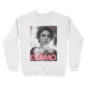 Alternative view of Timothée Chalamet Vogue poster Unisex Crewneck Sweatshirt