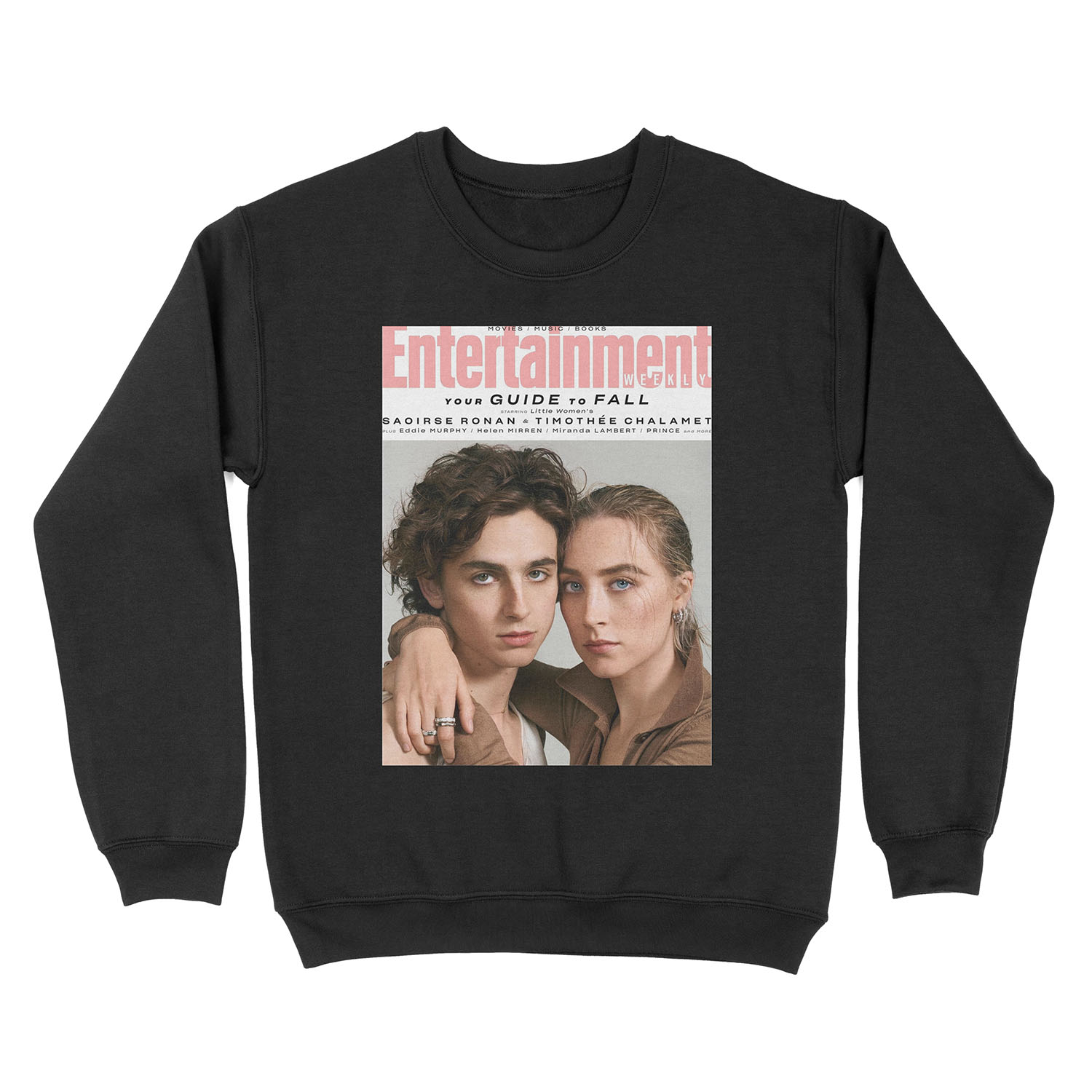 Timothee Chalamet x Saoirse Ronan Magazine Unisex Crewneck Sweatshirt