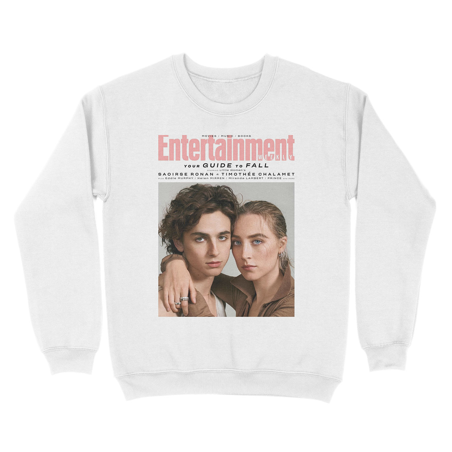 Timothee Chalamet x Saoirse Ronan Magazine Unisex Crewneck Sweatshirt - Image 2