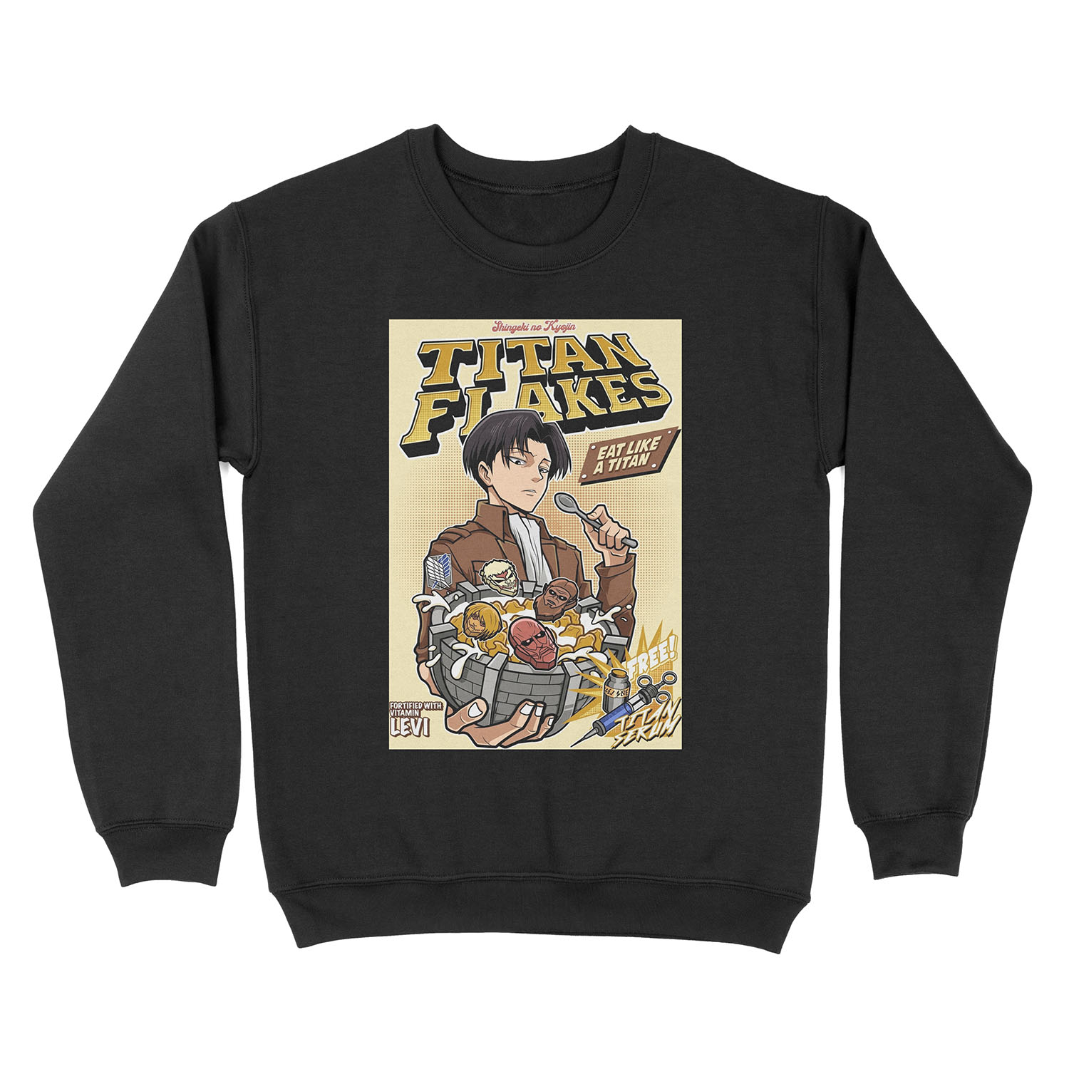 Titan Flakes ( Shingeki no Kyojin ) Unisex Crewneck Sweatshirt