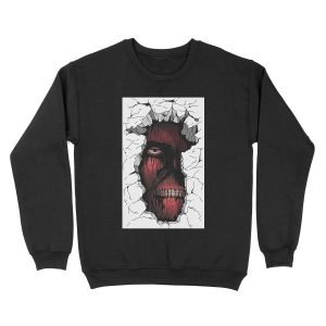 Titan In The Wall Unisex Crewneck Sweatshirt