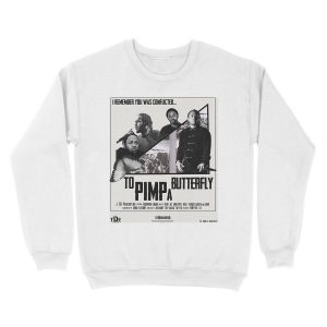 Alternative view of TO PIMP A BUTTERFLY MOVIE POSTER Unisex Crewneck Sweatshirt