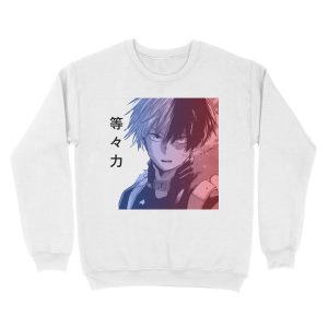 Alternative view of Todoroki Boku no hero academia BHA Unisex Crewneck Sweatshirt