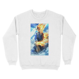 Alternative view of Todoroki Shoto Unisex Crewneck Sweatshirt