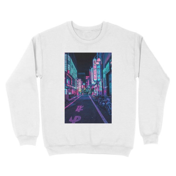 Tokyo - A Neon Wonderland Unisex Crewneck Sweatshirt - Image 2